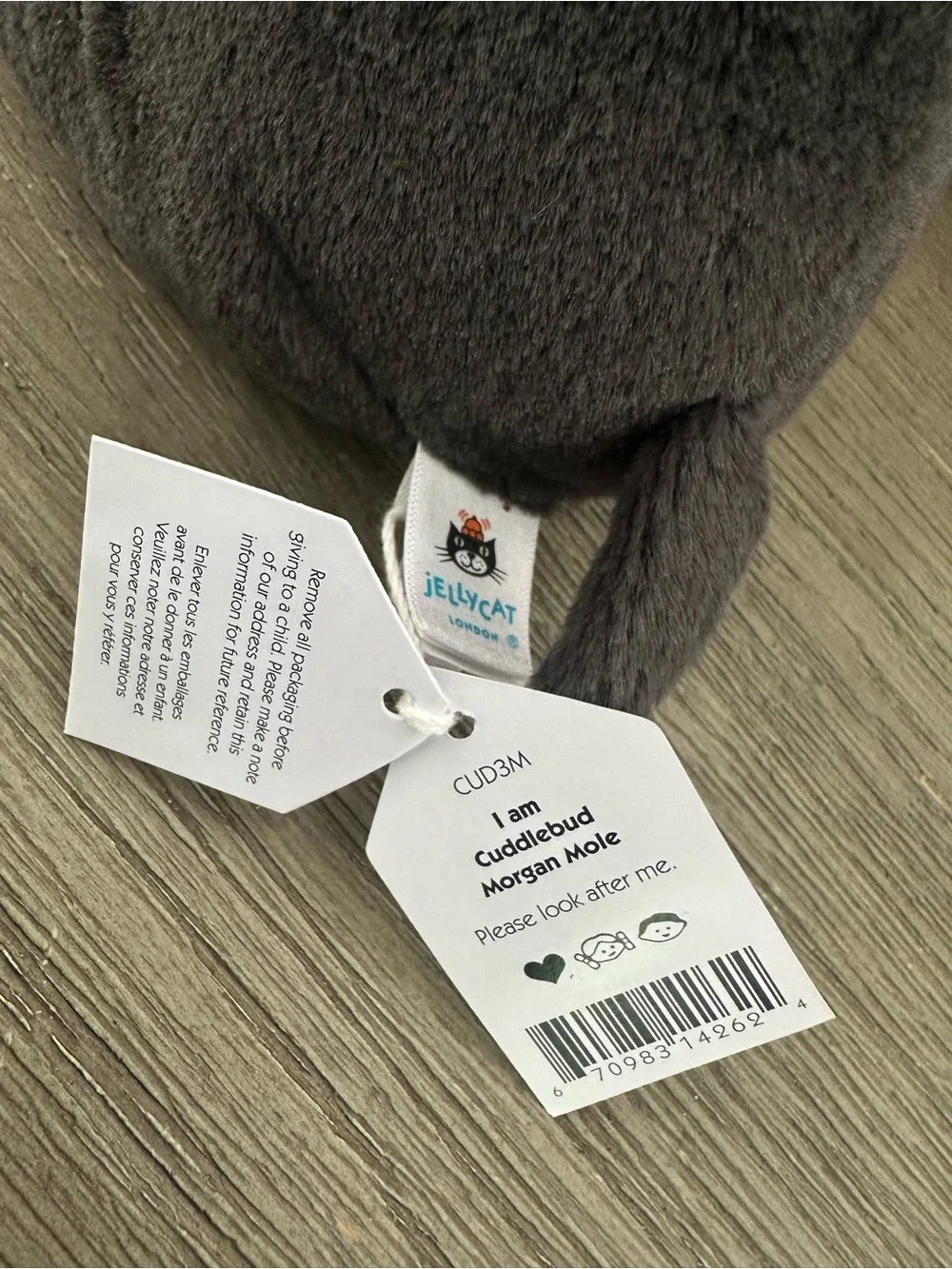 Jellycat Cuddlebud Morgan Mole